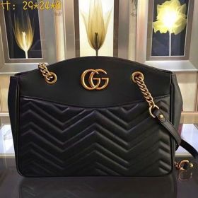 GG Marmont matelasse tote Bag Black Original Leather 443501
