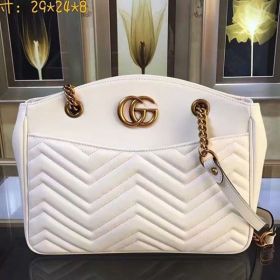 GG Marmont matelasse tote Bag White Original Leather 443501
